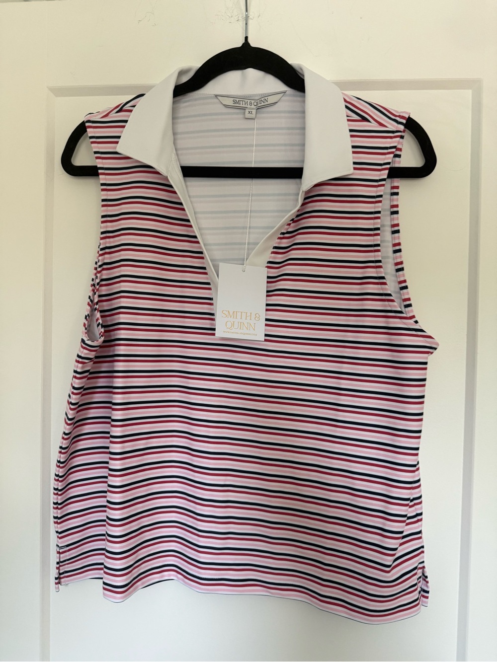 Smith & Quinn Bryce Americana Stripe Sleeveless Top XL NWT